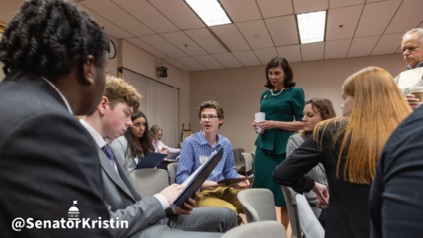Hosting More Than 100 Student “Senators” for a Day at the Capitol