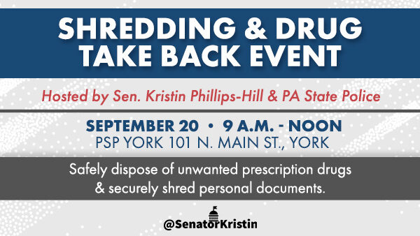 Community Shredding and Drug Take Back Event Set for Sept. 20 in Springfield Township