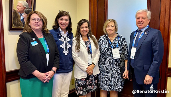 Photo of Sen. Phillips-Hill and four members of the Realtors Association of York and Adams Counties