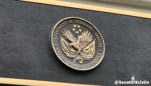 The seal of the US Department of Veterans Affairs.