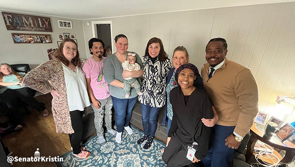 Sen. Phillips-Hill with Mazikeen, her family, and health care team.