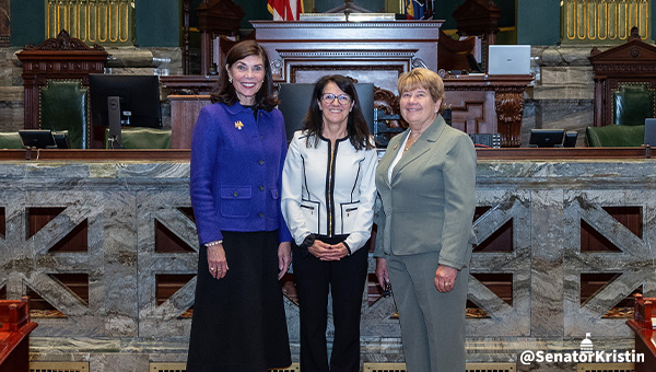 Sen. Phillips-Hill with Rev. Dr. Smart and Ms. Anderson.